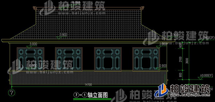 背立麵圖